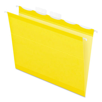 Pendaflex® Ready-tab Colored Reinforced Hanging Folders, Letter Size, 1-5-cut Tab, Yellow, 25-box freeshipping - TVN Wholesale